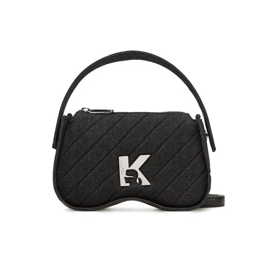 Torebka Karl Lagerfeld Jeans A1W30278 Czarny ze sklepu eobuwie.pl w kategorii Listonoszki - zdjęcie 182034363