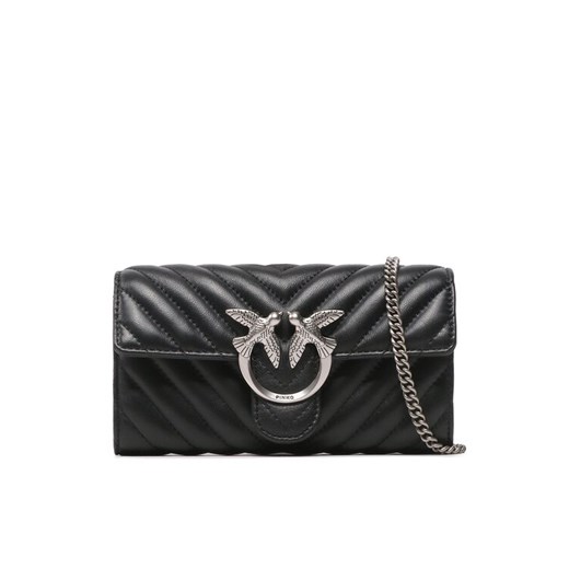 Torebka Pinko Love One Wallet C PE 23 PLTT 100062 A0GK Czarny ze sklepu eobuwie.pl w kategorii Kopertówki - zdjęcie 182034444
