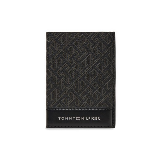 Etui na karty kredytowe Tommy Hilfiger Monogram AM0AM12783 Czarny ze sklepu eobuwie.pl w kategorii Portfele męskie - zdjęcie 182034544