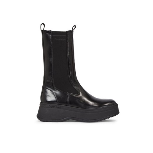 Sztyblety Calvin Klein Pitched Chelsea Boot HW0HW01686 Czarny ze sklepu eobuwie.pl w kategorii Botki - zdjęcie 182034663