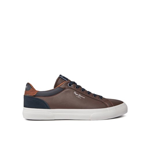 Sneakersy Pepe Jeans PMS30839 Brązowy ze sklepu eobuwie.pl w kategorii Trampki męskie - zdjęcie 182034713