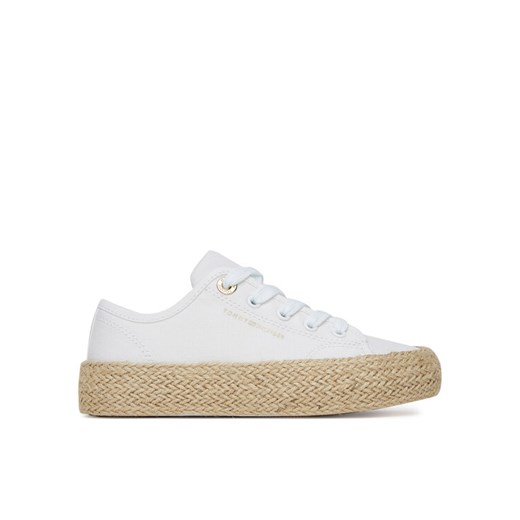 Espadryle Tommy Hilfiger T3A9-33732-0890100 Biały ze sklepu eobuwie.pl w kategorii Sandały dziecięce - zdjęcie 182035040
