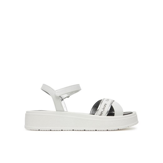 Sandały Calvin Klein Jeans V4A2-82054-0371X S Biały ze sklepu eobuwie.pl w kategorii Sandały dziecięce - zdjęcie 182035114
