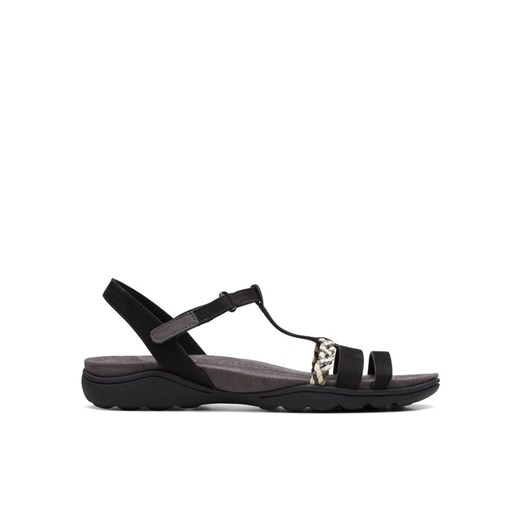Sandały Clarks Amanda Tealite 26171125 Czarny ze sklepu eobuwie.pl w kategorii Sandały damskie - zdjęcie 182035221
