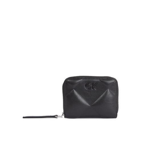 Duży Portfel Damski Calvin Klein Quilt K60K611783 Czarny ze sklepu eobuwie.pl w kategorii Portfele damskie - zdjęcie 182035443