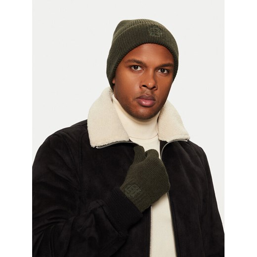 Zestaw Czapka i Rękawiczki Jack&Jones 12264109 Zielony ze sklepu eobuwie.pl w kategorii Czapki zimowe męskie - zdjęcie 182035514