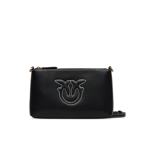 Torebka PINKO Flat Horizontal Mini PE 25 PCPL 104277 A2AN Czarny ze sklepu eobuwie.pl w kategorii Listonoszki - zdjęcie 182035792