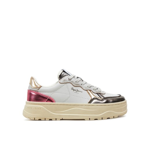 Sneakersy Pepe Jeans Kore Moon W PLS00022 Biały ze sklepu eobuwie.pl w kategorii Buty sportowe damskie - zdjęcie 182035863