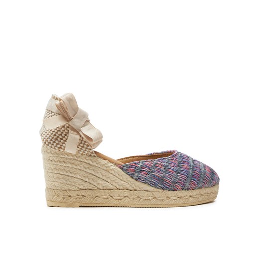 Espadryle Manebi Acapulco Low Wedge Espadrilles G 0.6 WL Fioletowy ze sklepu eobuwie.pl w kategorii Espadryle damskie - zdjęcie 182036093