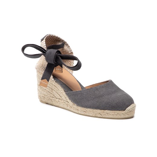 Espadryle Castañer Carina/6/002 21644-111 Szary ze sklepu eobuwie.pl w kategorii Espadryle damskie - zdjęcie 182036112