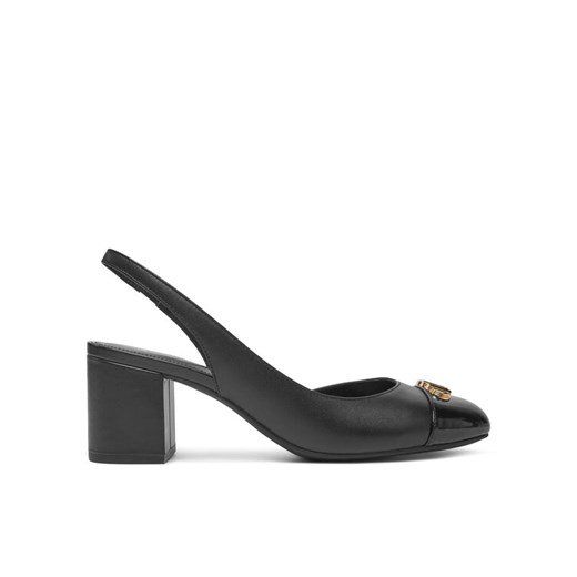 Sandały Michael Kors Perla Flex Toe Cap Pump 40R5PLMP1L Czarny ze sklepu eobuwie.pl w kategorii Czółenka - zdjęcie 182036253