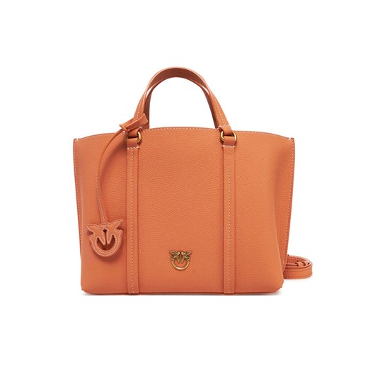 Torebka PINKO Carrie Shopper Classic AI 24-25 PLTT 102833 Pomarańczowy ze sklepu eobuwie.pl w kategorii Torebki damskie - zdjęcie 182036282