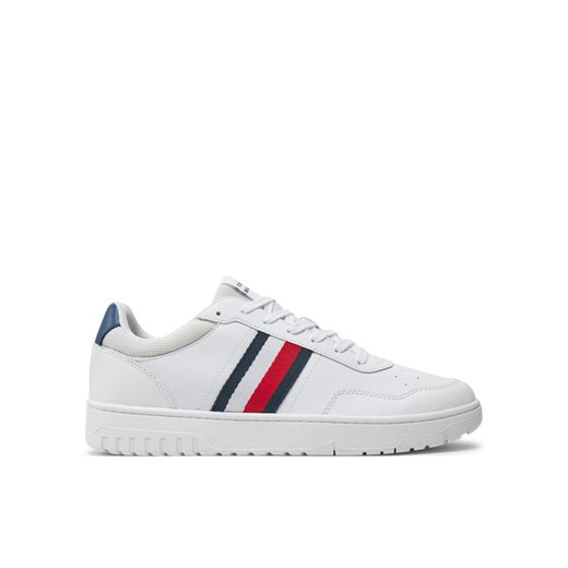 Sneakersy Tommy Hilfiger Th Basket Core Lite FM0FM05116 Biały ze sklepu eobuwie.pl w kategorii Buty sportowe męskie - zdjęcie 182036283