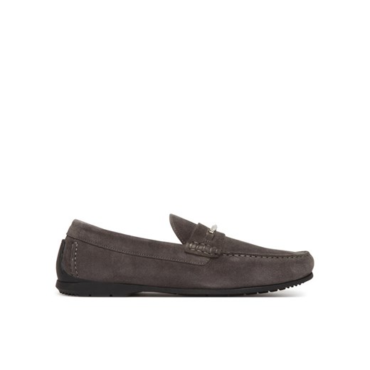 Mokasyny Calvin Klein Driver W/ Ny Bit Sue HM0HM01759 Szary ze sklepu eobuwie.pl w kategorii Mokasyny męskie - zdjęcie 182036290