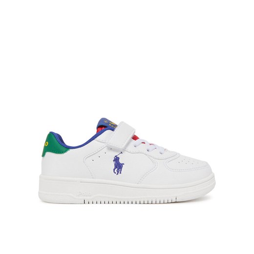 Sneakersy Polo Ralph Lauren Master Court Ps RL02438101 Biały ze sklepu eobuwie.pl w kategorii Buty sportowe dziecięce - zdjęcie 182036311
