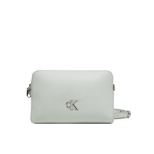 Torebka Calvin Klein Jeans Minimal Monogram Camera Bag 20 LV04K3162G Szary ze sklepu eobuwie.pl w kategorii Listonoszki - zdjęcie 182036333