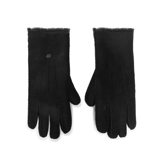 Rękawiczki Damskie EMU Australia Beech Forest Gloves Czarny ze sklepu eobuwie.pl w kategorii Rękawiczki damskie - zdjęcie 182036473