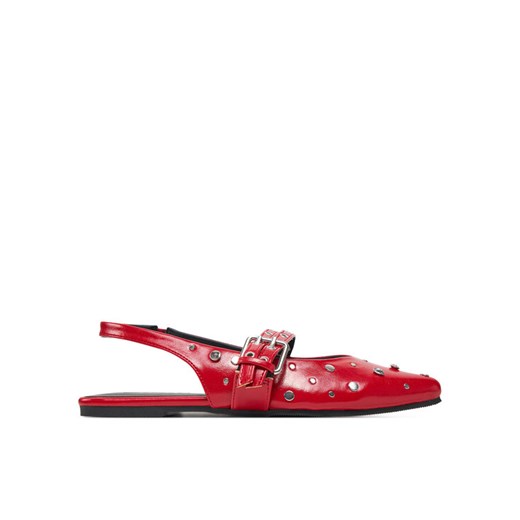 Sandały ONLY Shoes OnLaura-5 15340903 Czerwony ze sklepu eobuwie.pl w kategorii Balerinki - zdjęcie 182036483