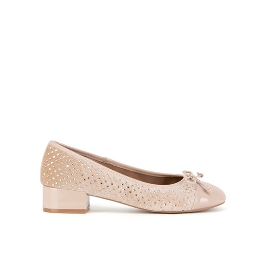 Baleriny Nine West WFA2993-1 Beżowy ze sklepu eobuwie.pl w kategorii Balerinki - zdjęcie 182036622