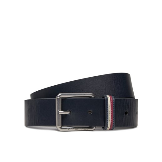 Pasek Męski Tommy Hilfiger Casual Seasonal 3.5 AM0AM12168 Niebieski ze sklepu eobuwie.pl w kategorii Paski męskie - zdjęcie 182036673