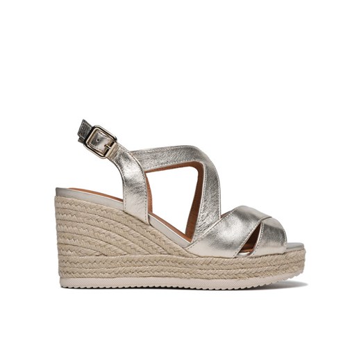 Espadryle Geox D Ponza D35GVC000CFC2012 Złoty ze sklepu eobuwie.pl w kategorii Espadryle damskie - zdjęcie 182036710