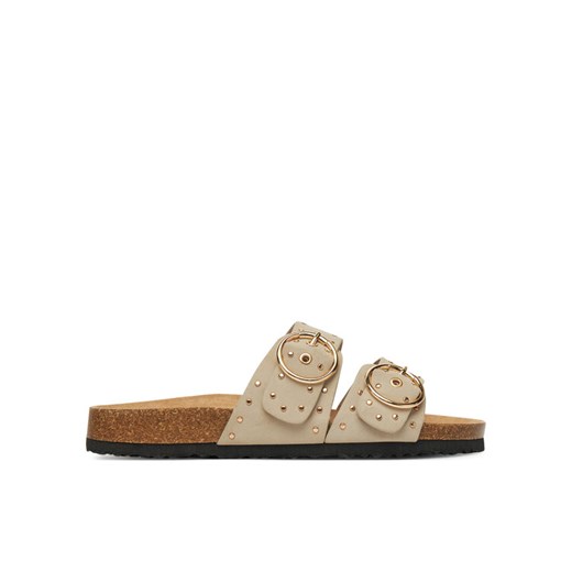 Klapki ONLY Shoes Onlmaxi-15 Pu Studs Buckle 15341190 Écru ze sklepu eobuwie.pl w kategorii Klapki damskie - zdjęcie 182036792