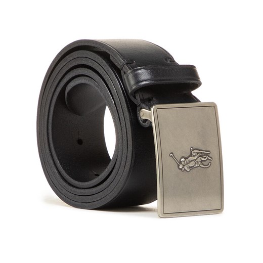 Pasek Męski Polo Ralph Lauren 36mm Pp Plaque Belt 405691693001 Czarny ze sklepu eobuwie.pl w kategorii Paski męskie - zdjęcie 182036861