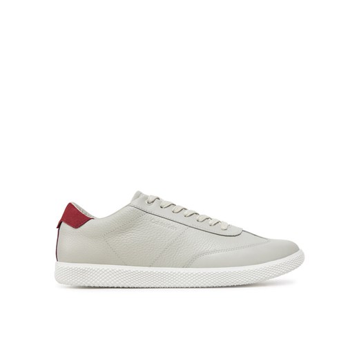 Sneakersy Calvin Klein Low Top Lace Up Tmbl Lth HM0HM01803 Beżowy ze sklepu eobuwie.pl w kategorii Buty sportowe męskie - zdjęcie 182037030