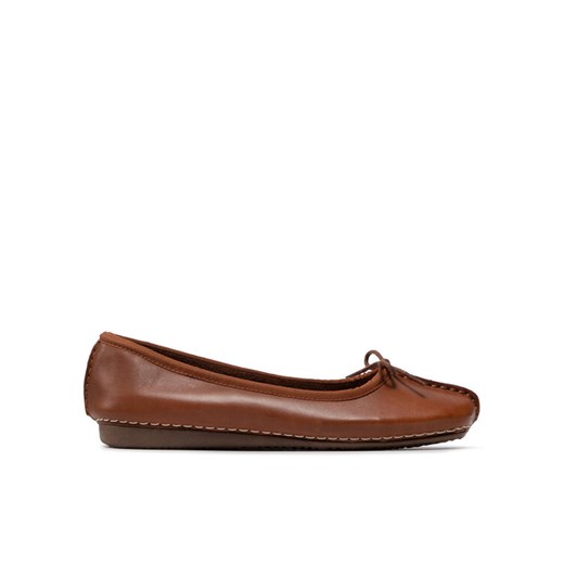 Baleriny Clarks Freckle Ice 203529304 Brązowy ze sklepu eobuwie.pl w kategorii Balerinki - zdjęcie 182037074