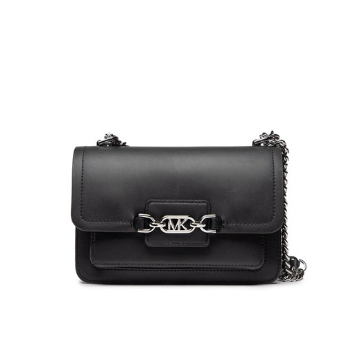 Torebka MICHAEL Michael Kors Heather 30S2S7HL3L Czarny ze sklepu eobuwie.pl w kategorii Listonoszki - zdjęcie 182037232