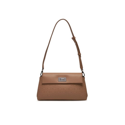 Torebka Calvin Klein Ck Push Shoulder Bag K60K612143 Brązowy Calvin Klein 00 eobuwie.pl