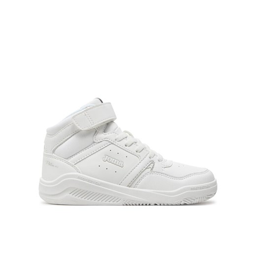 Sneakersy Joma Platea Mid Jr JPLAMS2402V Biały ze sklepu eobuwie.pl w kategorii Buty sportowe dziecięce - zdjęcie 182037542