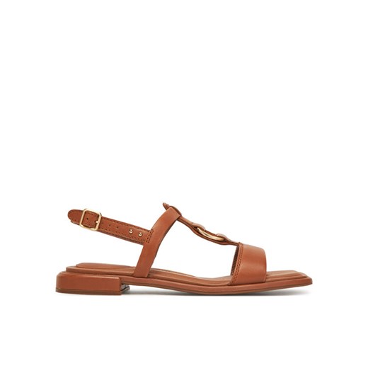 Sandały Clarks Ariany Sling 26181242 Brązowy ze sklepu eobuwie.pl w kategorii Sandały damskie - zdjęcie 182037581