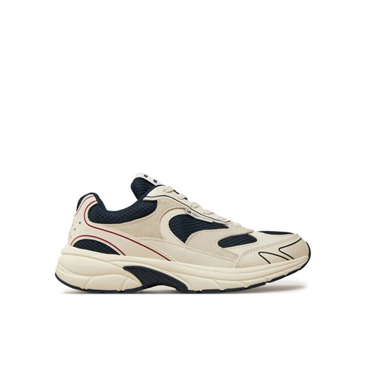 Sneakersy Tommy Jeans The Coney EM0EM01520 Écru ze sklepu eobuwie.pl w kategorii Buty sportowe męskie - zdjęcie 182037642