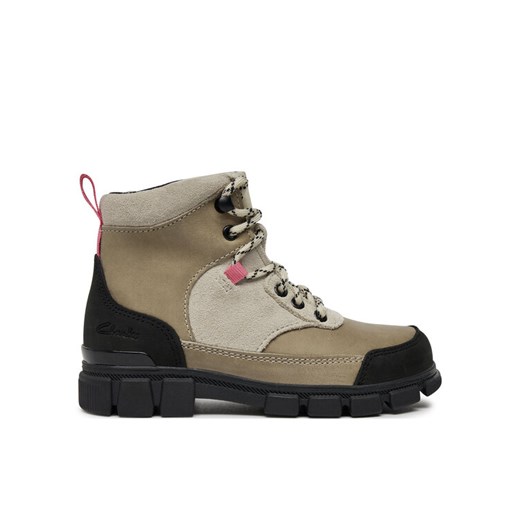 Trzewiki Clarks Evyn Hike K. 26179037 Beżowy ze sklepu eobuwie.pl w kategorii Buty zimowe dziecięce - zdjęcie 182037682