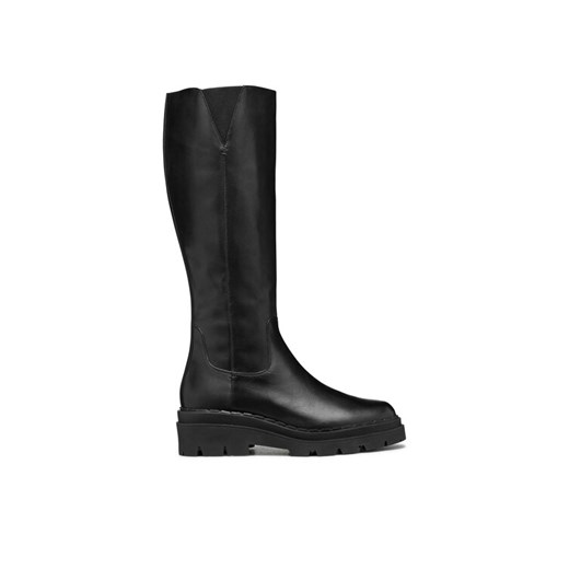Kozaki Geox D Felleny D46XED 043NH C9999 Czarny ze sklepu eobuwie.pl w kategorii Kozaki damskie - zdjęcie 182037683