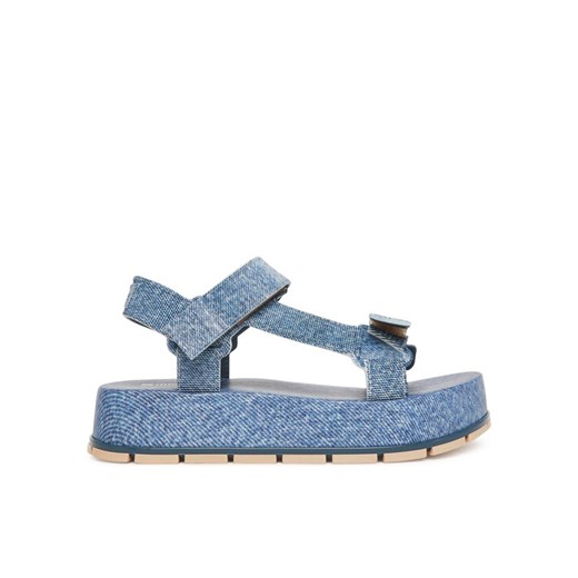 Sandały Melissa Melissa Flowing Platform Denim Ad M 36132 Niebieski ze sklepu eobuwie.pl w kategorii Sandały damskie - zdjęcie 182037821