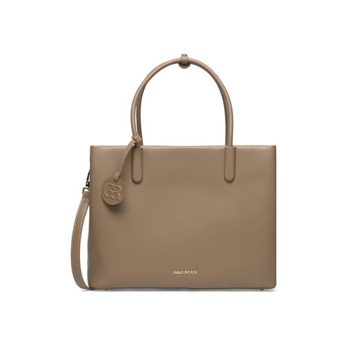 Torebka Gino Rossi OJ-82713 Beżowy ze sklepu eobuwie.pl w kategorii Torby Shopper bag - zdjęcie 182037890