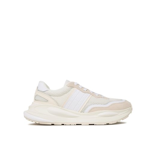 Sneakersy Tommy Jeans Runner EM0EM01170 Beżowy ze sklepu eobuwie.pl w kategorii Buty sportowe męskie - zdjęcie 182037952