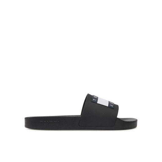 Klapki Tommy Jeans Flag Pool Sld Ess EN0EN02115 Czarny Tommy Jeans 40 eobuwie.pl