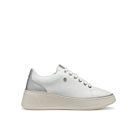 Sneakersy Geox D Sunnetty D55YHA 054AJ C0007 Biały ze sklepu eobuwie.pl w kategorii Buty sportowe damskie - zdjęcie 182038332