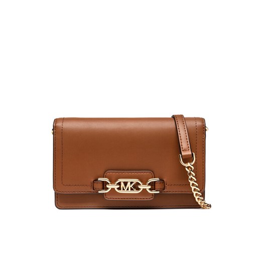 Torebka MICHAEL Michael Kors Heather 32F2G7HC1L Brązowy ze sklepu eobuwie.pl w kategorii Listonoszki - zdjęcie 182038333