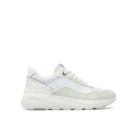 Sneakersy MICHAEL Michael Kors Trevor Mixed-Media Trainer 42F4TRFS7D Biały ze sklepu eobuwie.pl w kategorii Buty sportowe męskie - zdjęcie 182038353
