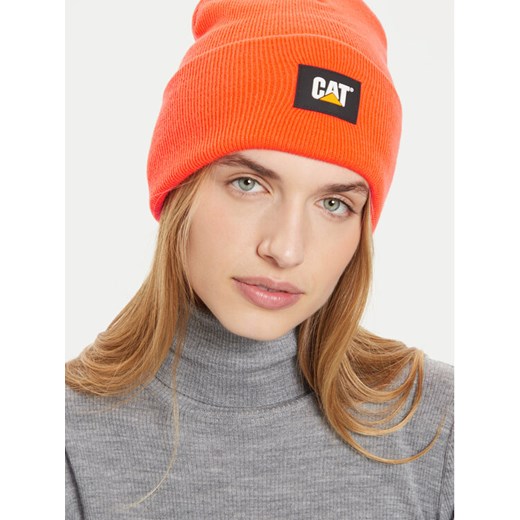 Czapka CATerpillar Label Cuff 1090026 Pomarańczowy ze sklepu eobuwie.pl w kategorii Czapki zimowe męskie - zdjęcie 182038380