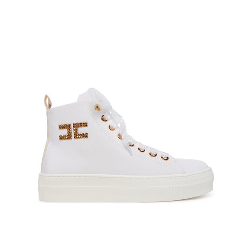 Sneakersy Elisabetta Franchi F4-A9E-0243 Biały ze sklepu eobuwie.pl w kategorii Trampki damskie - zdjęcie 182038480