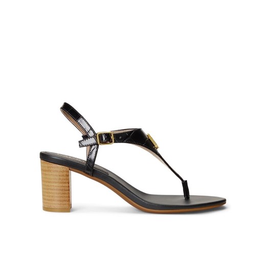Sandały LAUREN RALPH LAUREN Westcott Ii 802904280001 Czarny ze sklepu eobuwie.pl w kategorii Sandały damskie - zdjęcie 182038632