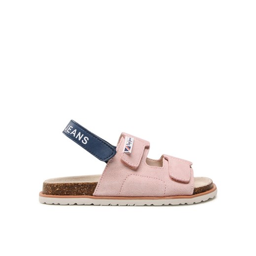 Sandały Pepe Jeans Berlin Girl Strap PGS90179 Różowy ze sklepu eobuwie.pl w kategorii Sandały dziecięce - zdjęcie 182038642