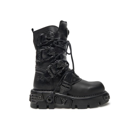 Glany NEW ROCK M-391-S18 Czarny ze sklepu eobuwie.pl w kategorii Workery damskie - zdjęcie 182038672