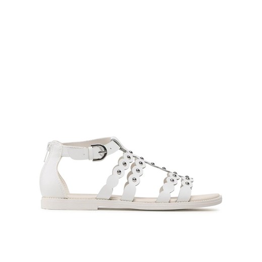 Sandały Geox J Sandal Karly Girl J3535D043BCC1000 D Biały ze sklepu eobuwie.pl w kategorii Sandały dziecięce - zdjęcie 182038690