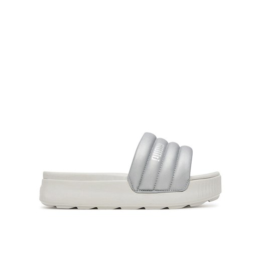 Klapki Puma Karmen Slide Puffy 400679 01 Szary ze sklepu eobuwie.pl w kategorii Klapki damskie - zdjęcie 182038723
